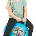 Disney Mickey Mouse Hopper Ball for Kids - Bundle with 15 Inch Mickey Bouncy Ball with Handle, Stickers, and More (Mickey Mouse Outdoor Toys)