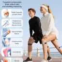 Patellar Tendon Support Strap 2 Pack, Knee Brace for Women & Men, Patella Band for Running Hiking Basketball Gym Fitness Tennis Badminton Cycling, Offers Relief from Meniscus Tear and Knee Pain.