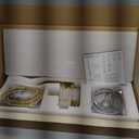 Senlesen Bathroom Tub Filler Faucet Floor Mounted Bathtub Shower Faucet Waterfall Spout Free Standing Tub Mixer Tap with Handheld Sprayer Gold Polished