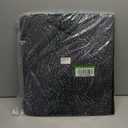 Society6 Alison Janssen White On Black Dots Bath Mat, 21" x 34"