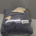 PRETTYGARDEN Women 2025 Winter Clothes Trendy Reversible Zipper Furry Fleece Long Coat Jackets (Grey Blue, Medium)