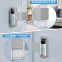 2 x NANW Blink Doorbell Mount, NANW Full-Metal Anti-Theft Doorbell Camera Mount for Blink Video Doorbell 1st Gen, Not for 2nd Gen (Newest Model), No-Drill and Not Block Motion Sensor Bracket, Silver