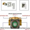 Shower System All Metal Luxury Wall Mounted Shower Faucet Set with 10 Inch Rain Shower Head Shower Faucet Combo Set (Brushed Nickel)