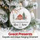 2 x NewEleven New Home Gifts - House Warming Gifts New Home for Newlywed, Married, Engaged Couple - Heartfelt Message, New Homes Ornament from Friend and Family - Christmas Ornament