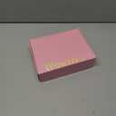 Travel Jewelry Organizer Case with Zipper and Mirrored Charm, Small Portable Jewelry Storage Bag for Rings, Necklaces, Earrings, Travel Pouch, Gift for Teen, Holographic Pink