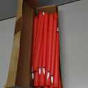 24 Pcs Flameless LED Taper Candles Battery Operated Candles 8.58'', 9.69'', 10.98'', 12.91'', 12.8'' Flameless Candlesticks Flickering for Halloween Christmas Church Wedding(Red)