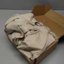 Amazon Basics Lightweight Pleated Bed Skirt, King, Beige, Solid