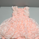 Toddler Wedding Dress, Baby Girl Dress, Dress for Baby Girl, Toddler Birthday Dress Infant Ruffled Embroidered Special Occasion Graduation Sundress for Baptism Bridesmaid Pink Daisy 5-6 Years