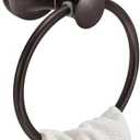 BESy Oil Rubbed Bronze Bathroom Hand Towel Ring Towel Holder, Rustproof Wall Mounted Bathroom Hardware Accessory SUS 304 Stainless Steel Towel Rack