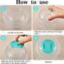 2 Pieces Hamster Ball Hamster Exercise Ball 5.7 Inch Guinea Pigs Running Balls Transparent Plastic Hamsters Wheel for Mini Dwarf Rabbits Small Pets to Reduce Boredom and Increase Activity