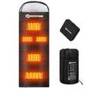 Antarctica Gear Heated Sleeping Bag, 5pcs Heating Areas Sleeping Bags with 16000mAh 12V Battery Pack, 3 Adjustable Heating Levels Cold Weather Sleeping Bag for All Season Hiking & Camping : Sports & Outdoors