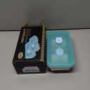 2pcs Grab and Go Snack Containers Stainless Steel, Reusable Snack Condiment Containers with Lids, Double Compartment Food Lunch Meal Container Prep for Travel, Small Packs Container