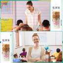 Vesici 24 Pcs Paraprofessional Teacher Appreciation Gift 14.2oz Thank You Tumbler Cups with Lids and Straws Bulk Plastic Reusable Inspirational Gifts for Coworker Teacher Administrator Coach Mentor