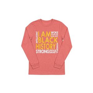 Black History Strong African American I Am Black History Long Sleeve T-Shirt, Pink