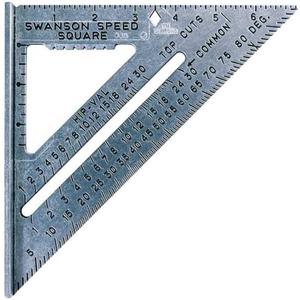 SWANSON Tool Co S0101 7 Inch Speed Square, Blue