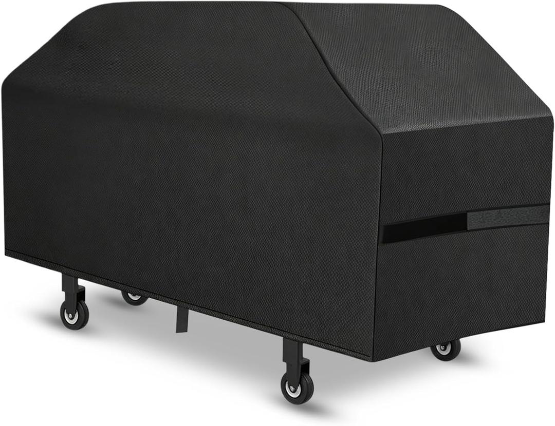 Griddle Cover, 36 Inch BBQ Gas Flat Top Grill Cover for Blackstone Grill, Waterproof, Anti-Uv, Rip-Proof, Fade Resistant Material, Outdoor Griddle Cover with Hook-and-Loop Straps, Black