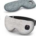 Heated Eye Mask for Dry Eyes, Cordless Warm Eye Compresses with Replaceable Cover, Washable Eye Heating pad for Blepharitis, Styes, Travel, Improved Sleep, Gift