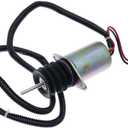 Solarhome AM124379 AM124377 Fuel Shutoff Solenoid Compatible With John Deere 655 755 756 855 856 955 F915 F935 4475 5575 6675 7775