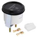 Round Hour Meter 6 Digit Accurate Quartz Gauge Tester 12-36V DC AC Universal for Boat Car Truck Engine Industrial Timing Monitor