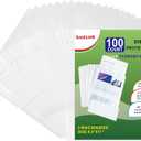Sheet Protectors 100 Page,Page Protector 8.5" x 11" Upgraded Clear Plastic Page Protectors,for 3 Ring Binder, Top Loading Paper Protector with Reinforced Holes,Holds Multiple SheetsLetter Size
