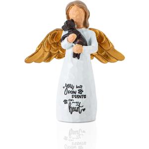 Guardian Angel Girl Embrace Dog Memorial Gifts for Loss of Doggy Pet Memorial Gifts for Pooch Death Sympathy Gifts for Loss of Doggie Passing Away Gifts Puppy Remembrance Gift