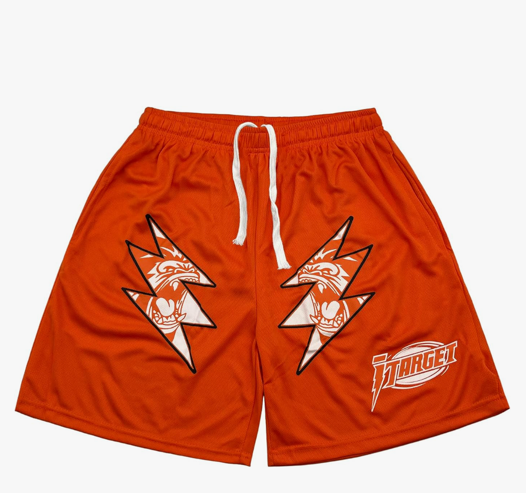 DIOTSR Mens Retro Lightning Graphic Shorts Casual Streetwear Basketball Shorts Athletic Running Shorts with Pockets. Size S