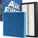 Cabin & Engine Air Filter Fit for Acura MDX 3.5L (2022-2025 2026), Honda Pilot 3.5L (2023-2025 2026) Activated Carbon Cabin Filter Replacement CF11182 17220-61A-A00 Car Accessories