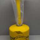 Eagle 1205 Galvanized Steel Poly Tube Cigarette Butt Receptacle, 5 gallon Capacity, 40" Height, 12" Diameter, Yellow