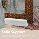 Veemoon Elegant Wooden Floor Mirror Stand Base Non-slip Support for Full Mirrors and Artwork Display Solid Wood Construction for Modern Interiors Deep Walnut Finish