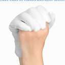 30 Pcs White Cotton Gloves for Dry Hands Moisturizing Eczema Overnight, Men and Women Stretchable Cloth White Gloves for Coin Jewelry Silver Inspection Halloween