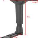 Replacement Adjustable Arms Armrest Pair Upright Bracket with Pads Fits Most Gaming Chairs (4D)