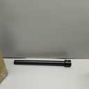 12-20 inch Short Adjustable Matte Black Curtain Rods,1 inch Diameter Heavy Duty Side Curtain Rod Set with Aluminum Finals for Windows, Door, Drapery