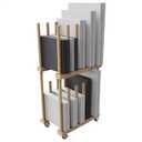 Art Storage Rack, Art Canvas Storage, Art Drying Rack, Canvas Boards Rack Art Storage with Handle & Caster Wheels for Drawing Board, Panel, Paper Pad for Art Studios, Artworks, Gallery (9.7"D x 15"W x 30"H)