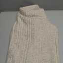 PRETTYGARDEN Womens Sweater 2026 Long Sleeve Crewneck Cable Knit Oversized Sweaters Pullover Exposed Seam Spring Outfits, M