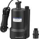 Sump Pump, 1/4 HP 1800GPH Submersible Water Pump, Thermoplastic Utility Pump, Water Pump for Pool Draining, Portable Electric Sump Pump for Basement, Pools, Tub, Sewage, Garden Pond Draining