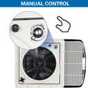 RV Roof Vent Fan with Rain Shield, 12V DC 14" Super Quiet Reliable Manual RV Roof Fan, 3-Speed, Reversible, 14in
