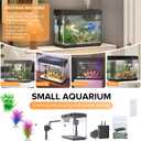 Vehipa Fish Tank, 2.4 Gallon Fish Aquarium, Fish Tank Starter kit with Smart Humidifier, Temperature Display, 7-Color Lighting, 3 in 1 Quiet Pump with Filteration & Oxygenation & Circulation