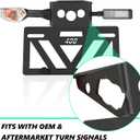 2025 2026 Ninja 500 Fender Eliminator Ninja 400 Fender Eliminator Tail Tidy License Plate Bracket Mount Fit With OEM & Aftermarket Turn Signal Z400 2018 2019 2020 2021 2022 2023 2024 2025 Ninja 500 se
