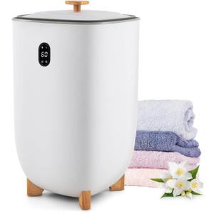 Nightcore Towel Warmer Bucket, 35L Large Warmer with 1 Fragrant Disc Holder, Timer, Auto Shut Off, LED Display, Luxury Towel Heater & Dryer Combo, Upgraded Hot Towel Warmer for Bathroom