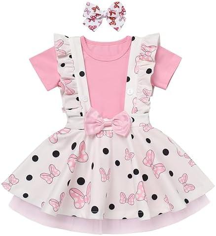 AWIBMK Baby Girls Mouse Birthday Outfits Mouse T Shirt and Suspender Tulle Skirt with Headband Cake Smash Halloween Costume,5Y, Pink AWIBMK Baby Girls Mouse Birthday Outfits Mouse T Shirt and Suspender Tulle Skirt with Headband Cake Smash Halloween Costume,5Y, Pink