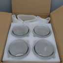 4 Pack Glass Jars with Bamboo Lids and Labels, Glass Containers for Laundry Room Organization and Storage, Half Gallon Airtight Glass jars Holder for Laundry Detergent, Pods, Scent Booster Beads (clear)