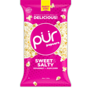 PUR Popcorn Made with Coconut Oil 100% Whole Grain Healthy Snacks Gluten Free Nut & Peanut Free, Vegan & Non-GMO Sweet & Salty and Sea Salt Flavored Individual Bags 200g (Pack of 2)