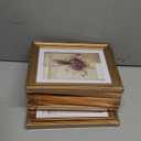 MEBRUDY 5x7 Picture Frames (Gold, 6 Pack), Display Pictures 5x7 with Mat or 6x8 Without Mat, Photo Frames for Wall Mount or Table Top