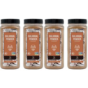 Soeos Galanga Powder 8oz (227g), Twin Pack, 16oz Total, Non-GMO, Kosher, Greater Galanga, Alpinia Galanga, Perfect for Tom Yum and Tom Kha Soups,Product of Vietnam, Galangal Powder for Cooking.