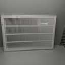 EZ-FLO 32"x 22"  Inch (Duct Opening) Return Air Vent Cover for Wall or Ceiling, Solid Steel Return Air Filter Grille, HVAC Vent Cover, White, 61671