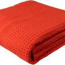 Waffle Hand Towels for Bathroom Piece (Brick)– Cotton Quick Dry, Super Soft, Absorbent Towels 1 Set