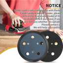 5 Inch 5 Holes Hook Loop Orbital Sander Metal Pad Replacement for Porter Cable 332 333VS 334 Random Sander with 4 PCS Foam & 36 PCS Sanding Discs 100 150 180 240 320 400 Grits
