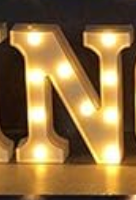 Pack of 7 Light Up Letters