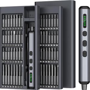 Mini Electric Screwdriver, 3.7V Precision Screwdriver Set Cordless Screwdriver Rechargeable 72 In 1 Magnetic Bit Repair Tech Tool Kit for Electronics Computer Phone Laptop Camera RC Car Watch Glasses