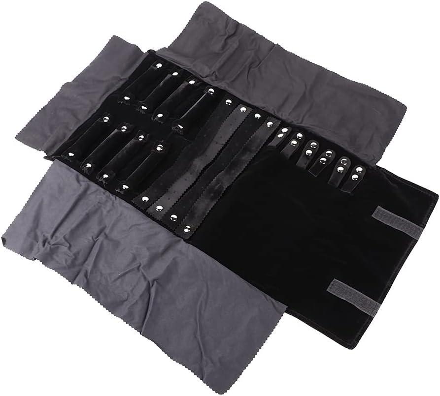 Multi Functional Jewelry Storage Bag, Jewelry Organizer Holder for Earrings Necklace Bracelet, Soft Flannel Pouch with Large Capacity for Travel and Home Use